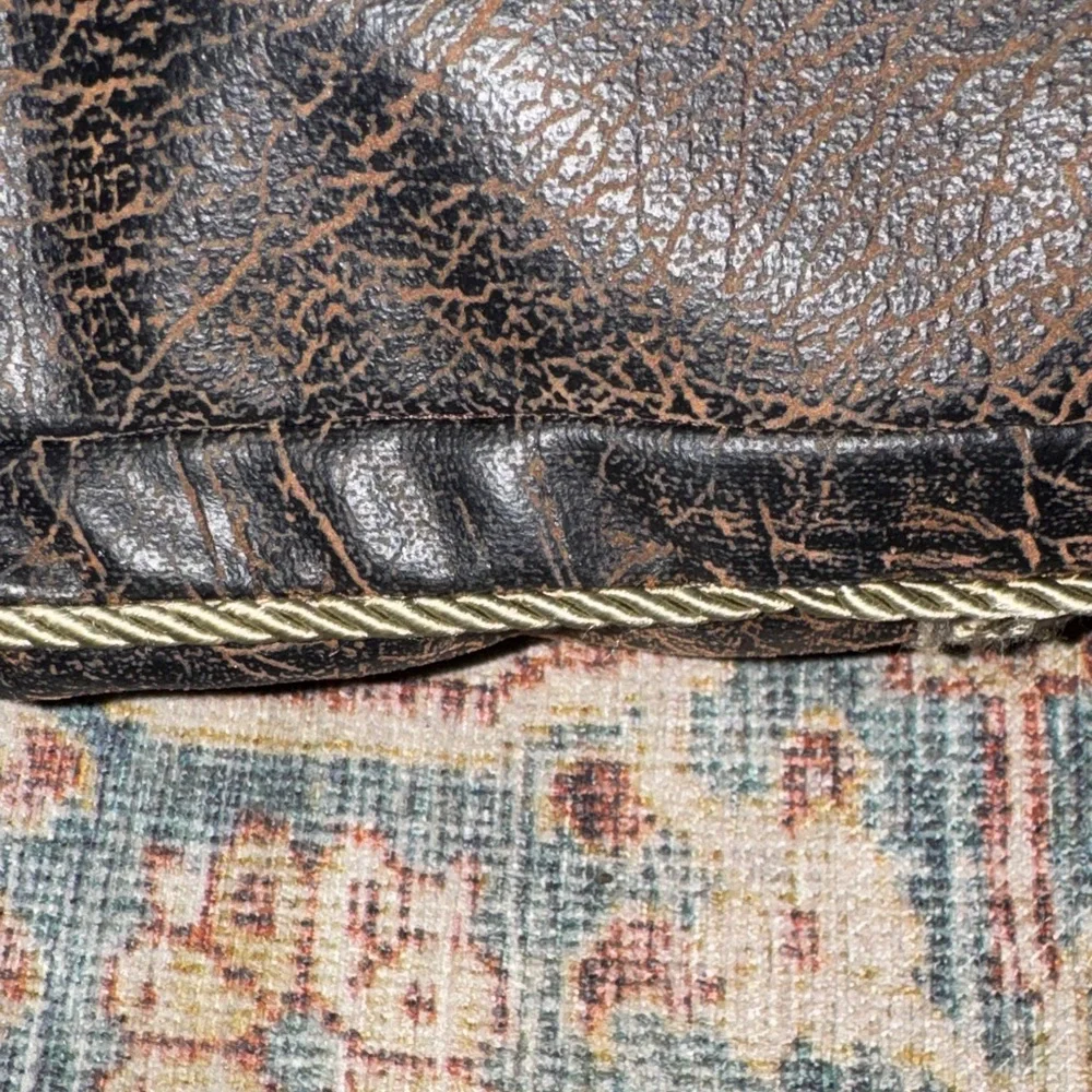 Western Tapestry and leather look Pillow Sham  by Wood River Bed Pillow size - Picture 6 of 11